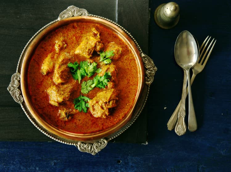Poulet curry mariné au citron et gingembre