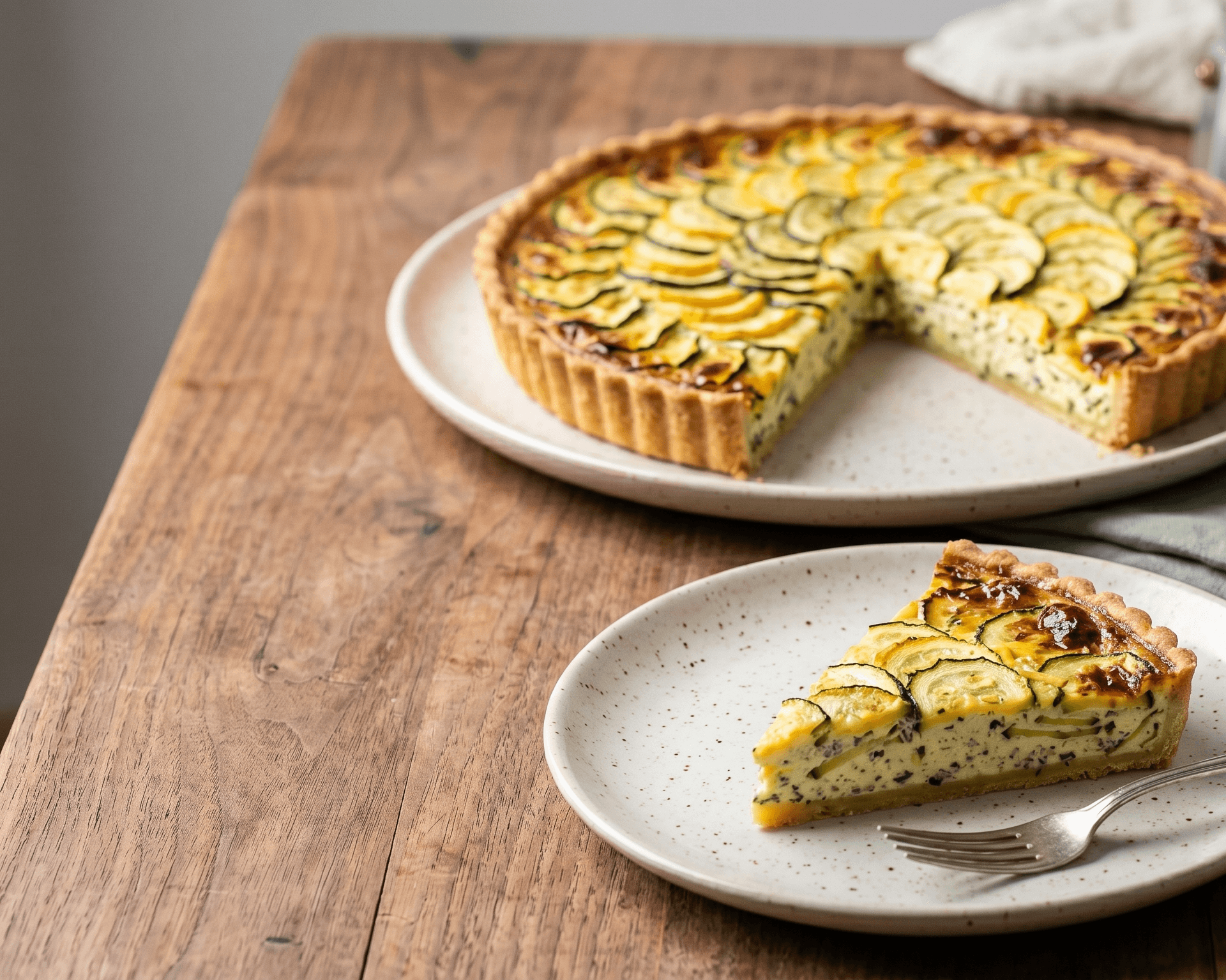 Tarte courgettes ricotta